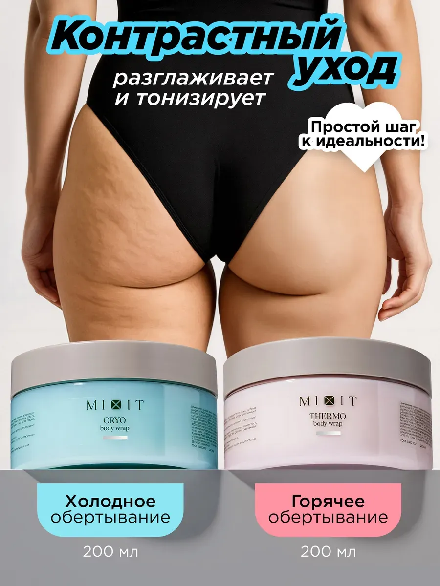Антицеллюлитное холодное и горячее обертывание для тела